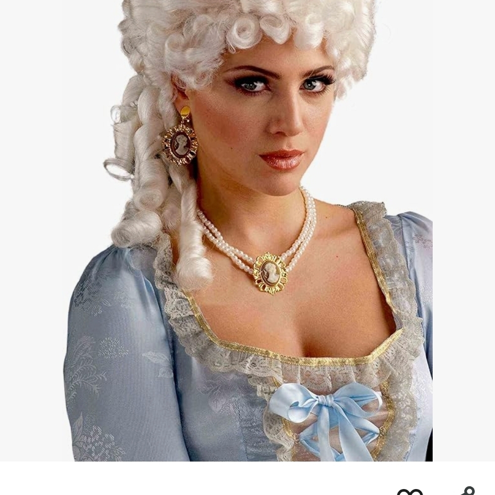 Marie Antoinette Platinum Wig for Adults, Women's No Size